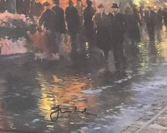 Thomas Kinkade, San Franscico Market Street 28x 24