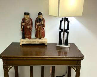 Side table and lamp