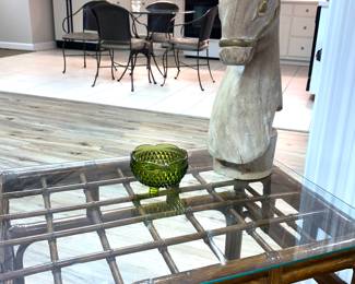 Rattan table