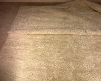 Mid-century shag wool rug made in Denmark by Ege. Estimated size of 8 feet 2“ x 11‘.