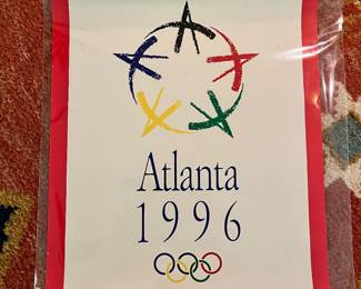 This poster reflects the original artwork designed for the 1996 Atlanta Olympics.