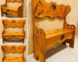 Wooden child’s bench