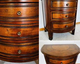 Wood inlay side table