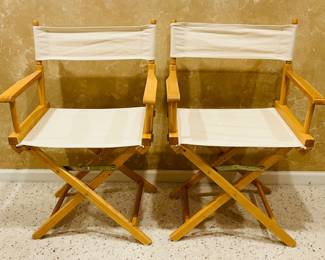 Wooden folding chairs