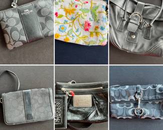 Vintage Y2K Coach purses, shoulder bags and wristlets. Vintage embroidered coin purse