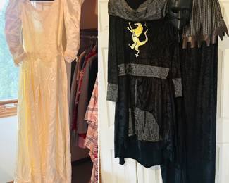 Vintage wedding dress and Medieval costume set