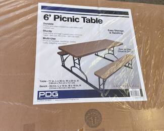 (2) New 6' Picnic Table