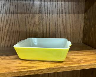 Yellow Pyrex Casserole Dish