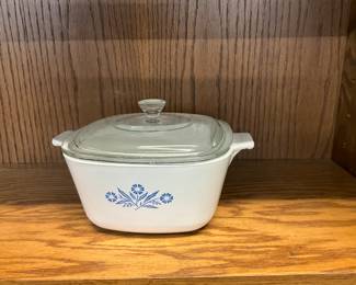 Corning Ware Blue Cornflower Casserole Dish w/Lid