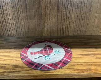 Ganz Christmas Cardinal Glass Cutting Board