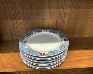 Sakura Snowman Dinner Plates by Debbie Mumm