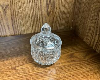 Crystal Covered Sugar Bowl