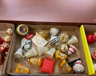 Vintage Assorted Glass Christmas Ornaments