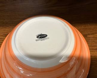 Citrus Grove Collection Orange Swirl Bowl