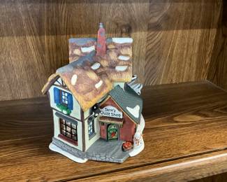Christmas Village Set "Jane's Quilt Shop"