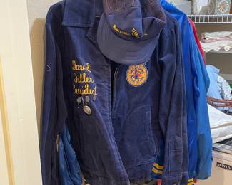 Vintage FFA President’s jacket and Montgomery county cap