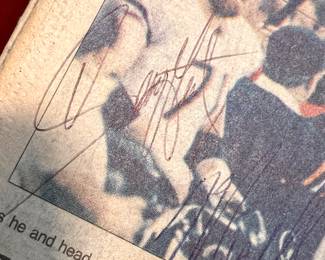 1-27-1986 Autographed "Bears bring it home" -