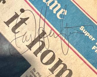1-27-1986 Autographed "Bears bring it home" - Dan Hampton