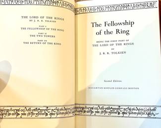 1965 Lord of the Rings 3 book set, 2nd edition w/case