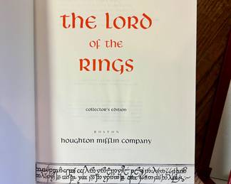 JRR Tolkien, The Lord of the Rings collector's edition book w/case
