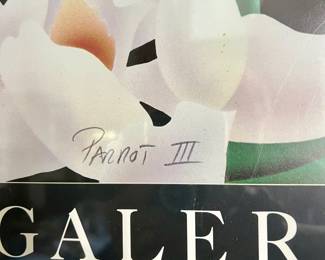 Signed 1980's Brian Davis - Parrot III - Galerie Michael Centruy City/Los Angeles poster