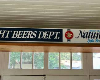Lighted - Light Beers Dept. Anheuser Busch Natural Light Beer sign - works