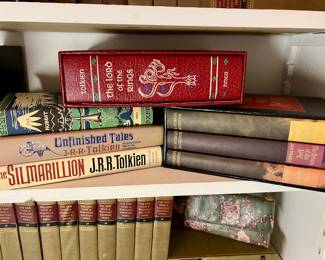 JRR Tolkien collection - The Lord of the Rings, The Silmarillion, Unfinished Tales, Hobbit, books