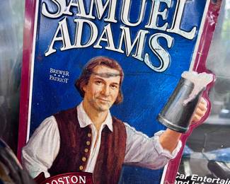 Samuel Adams metal beer sign