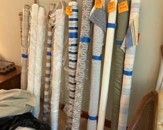 Bolts of fabric