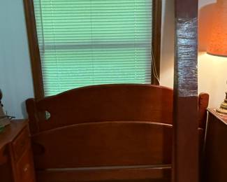 Vintage Full-size Headboard Footboard and Side Rails