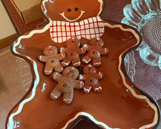 Gingerbread Platter and Gingerbread Ornaments