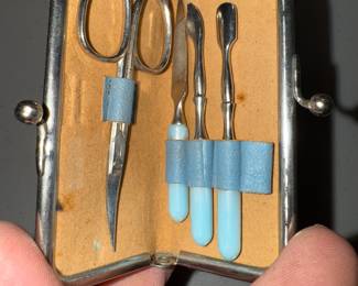 Inside of Manicure Set