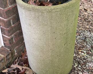 Concrete Planters. There are 3 of Them