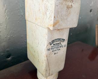 Old Porcelain Syrup Dispenser