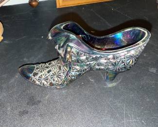 Carnival Glass Shoe