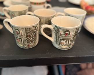 Johnson Brothers "Merry Christmas" mugs