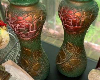Goofus Glass Vases