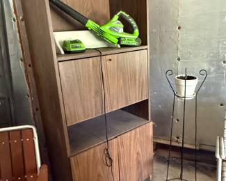Vintage Cabinet & Battery Operated Blower