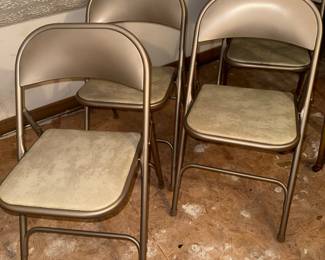 Set of 4 Vintage Samsonite Folding Chairs