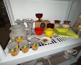 Vintage glassware