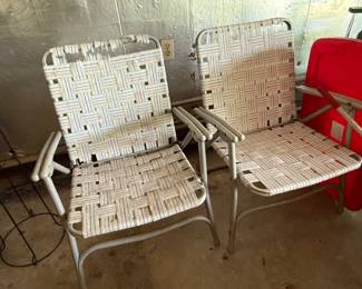 Aluminum Folding Chairs. Need tlc
