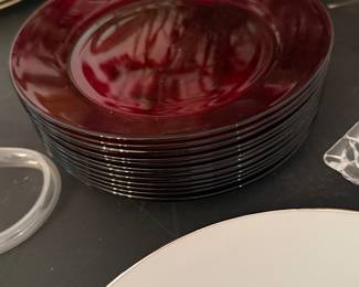 Ruby Red Plates