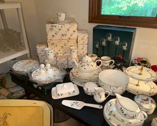 Mikaska China and Serving Pieces. Excellent Condition