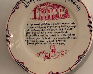 Deep south potato pudding, wall plate, decor