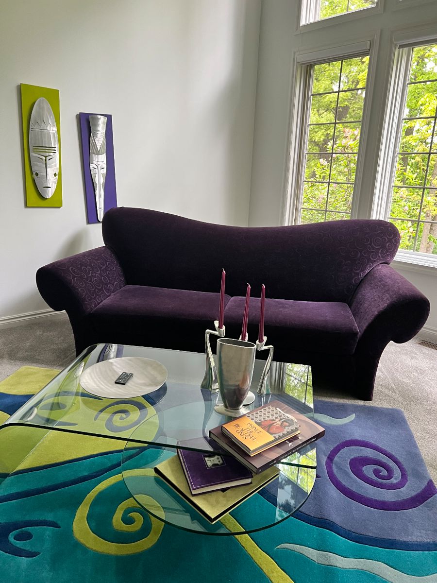 Carter Wave Velvet Sofa