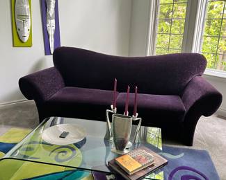 Carter Wave Velvet Sofa