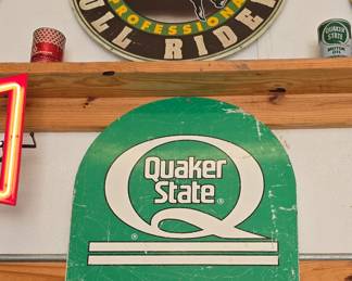Bud Light Bull riders- Quaker State Metal Sign
