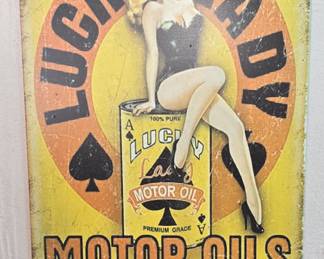 Lucky Lady Metal Sign
