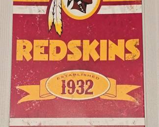 Redskins Metal Sign
