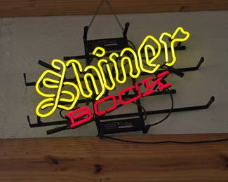Shiner Bock Neon Sign